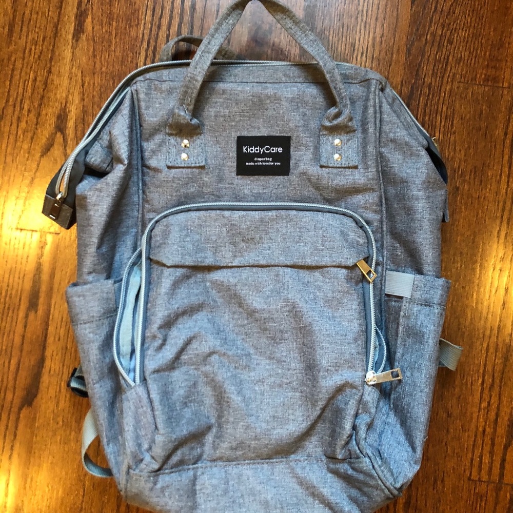 KiddyCare Grey Diaper Bag - bought on Amazon